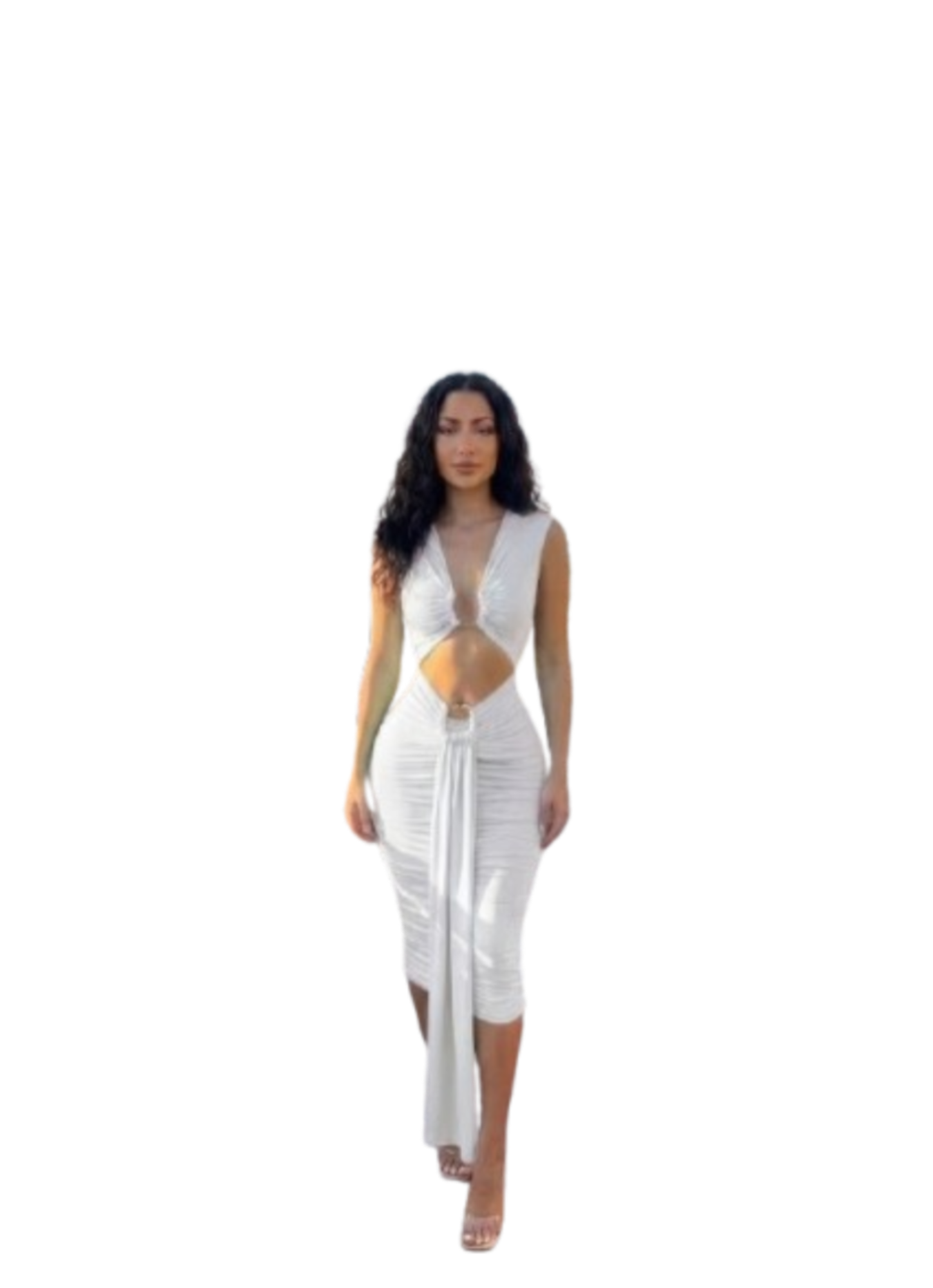 Body-con Midi Dress In A Vibrant Fashion501 Boutique