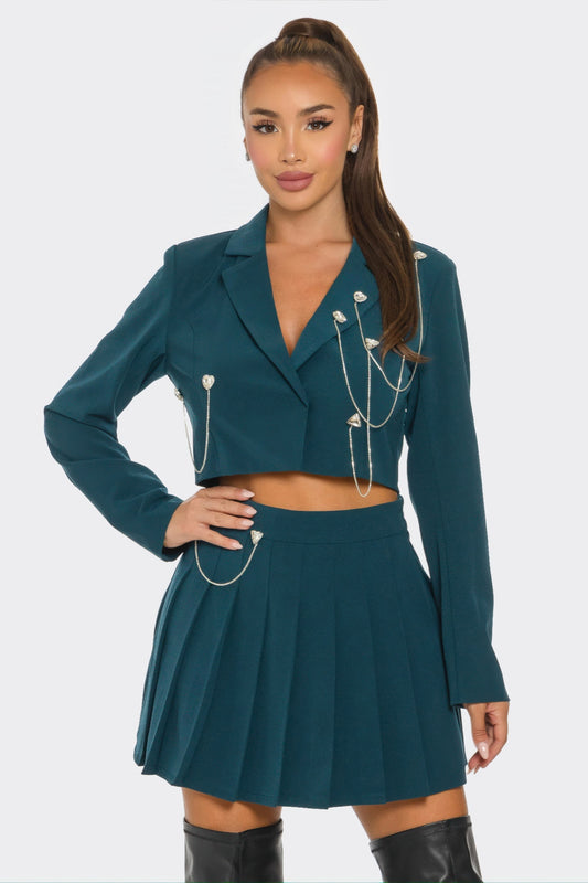 Pleated Skirt Set Fashion501 Boutique
