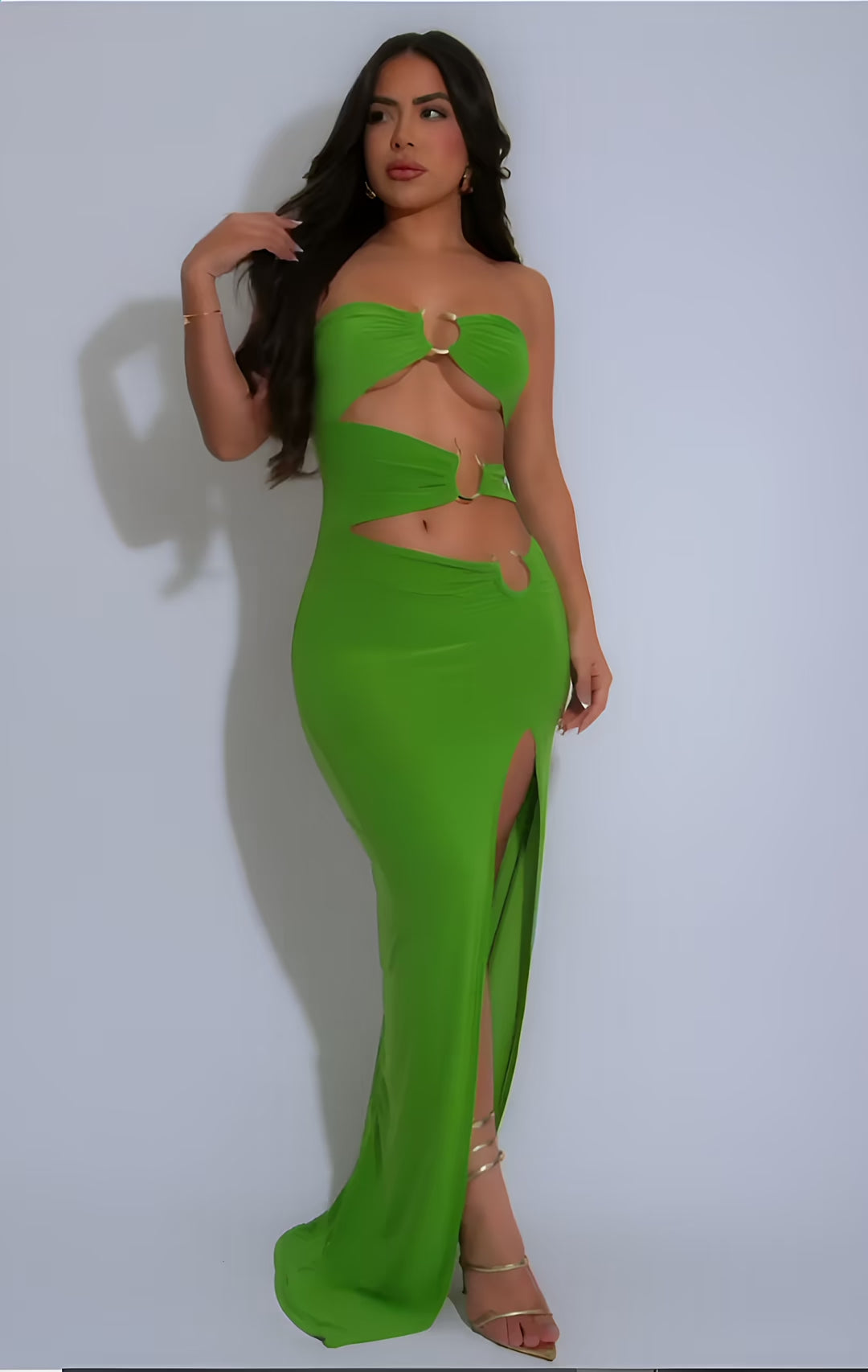 Asymmetric Dragon Design Strapless Dress  Fashion501 Boutique